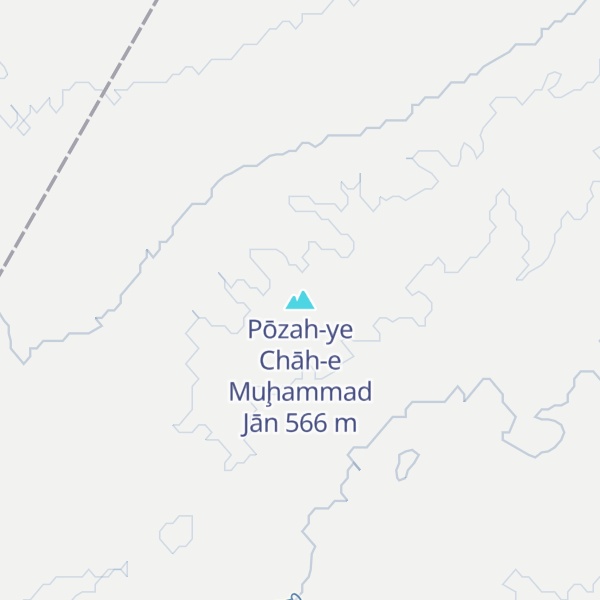 Map of Pōzah-ye Chāh-e Muḩammad Jān