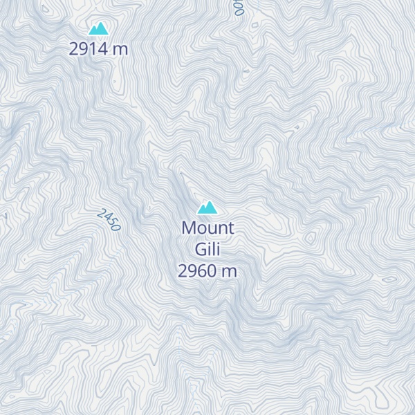 Map of Mount Gili