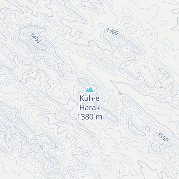 Map of Kūh-e Harak
