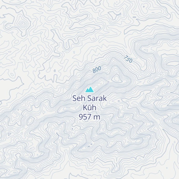 Map of Seh Sarak Kūh