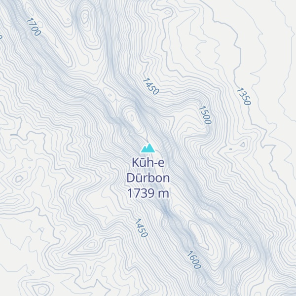 Map of Kūh-e Dūrbon