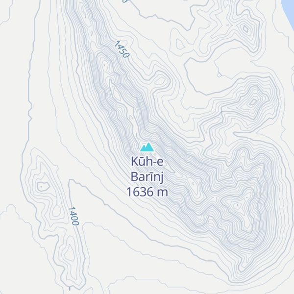 Map of Kūh-e Barīnj