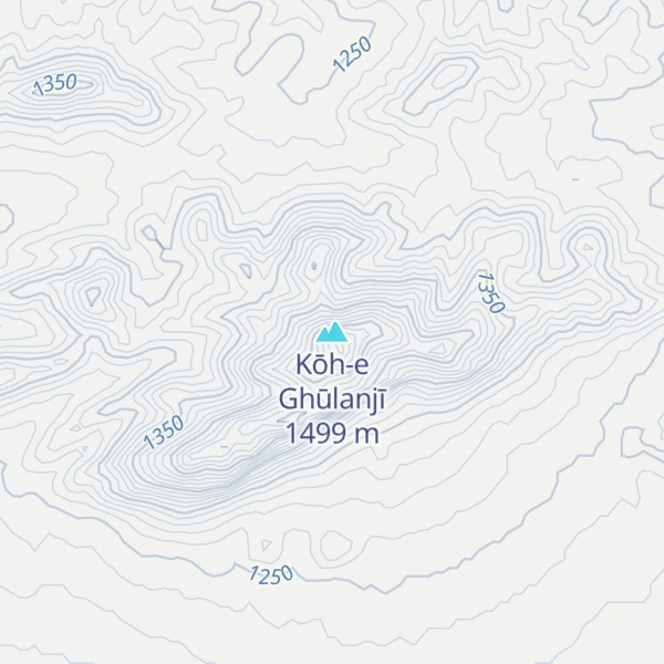 Map of Kōh-e Ghūlanjī