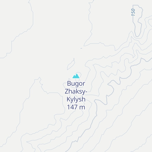 Map of Bugor Zhaksy-Kylysh