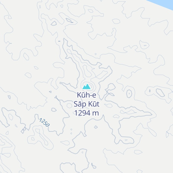 Map of Kūh-e Sāp Kūt