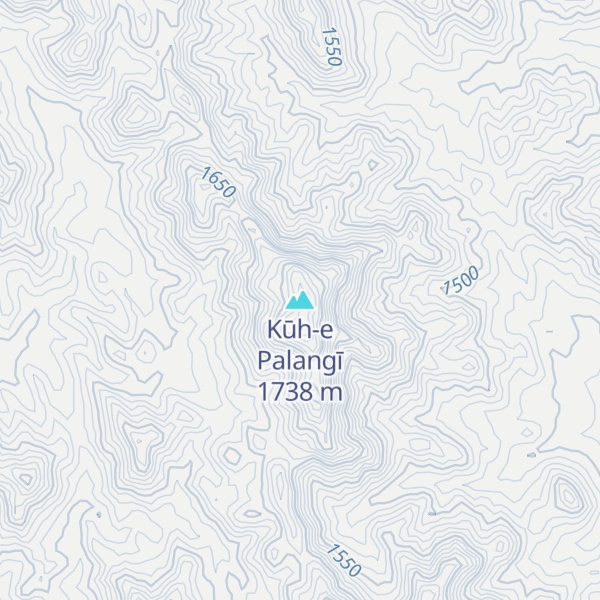 Map of Kūh-e Palangī