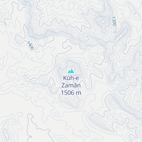 Map of Kūh-e Zamān