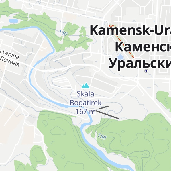 Map of Skala Bogatirek