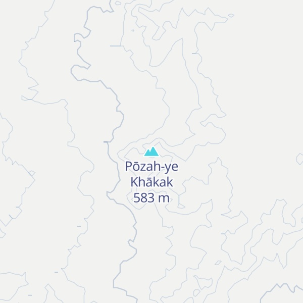 Map of Pōzah-ye Khākak