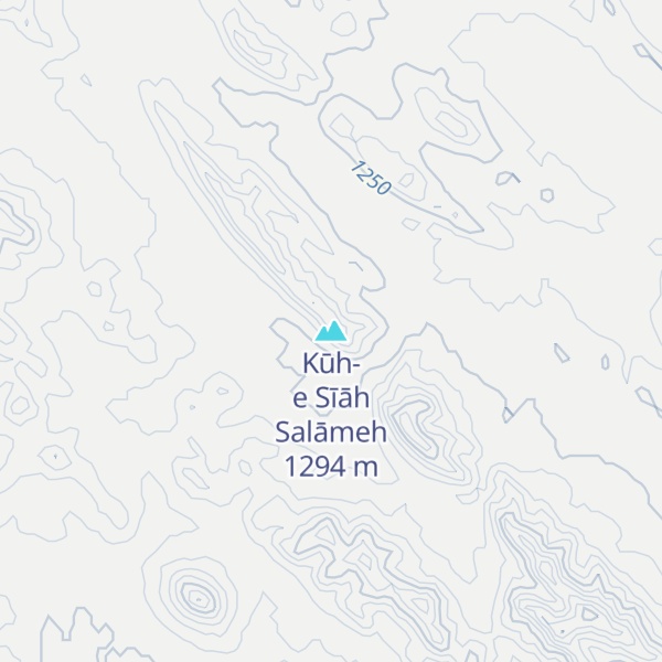 Map of Kūh-e Sīāh Salāmeh