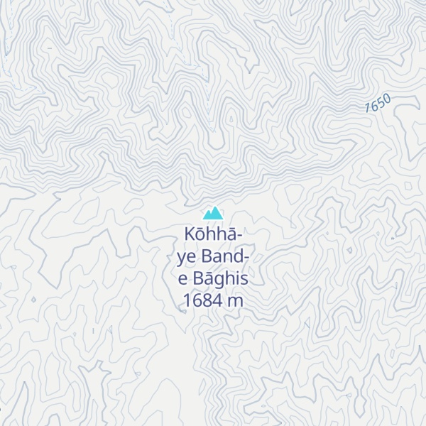 Map of Kōhhā-ye Band-e Bāghis
