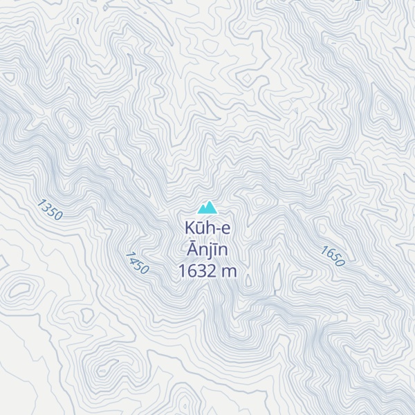 Map of Kūh-e Ānjīn