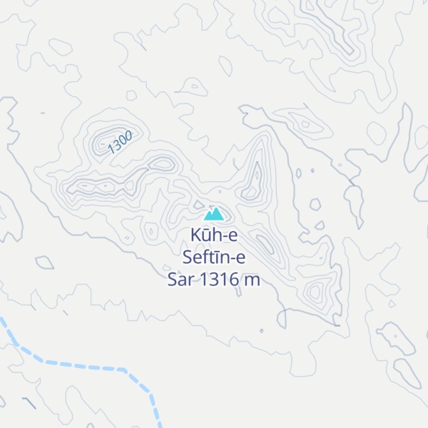 Map of Kūh-e Seftīn-e Sar