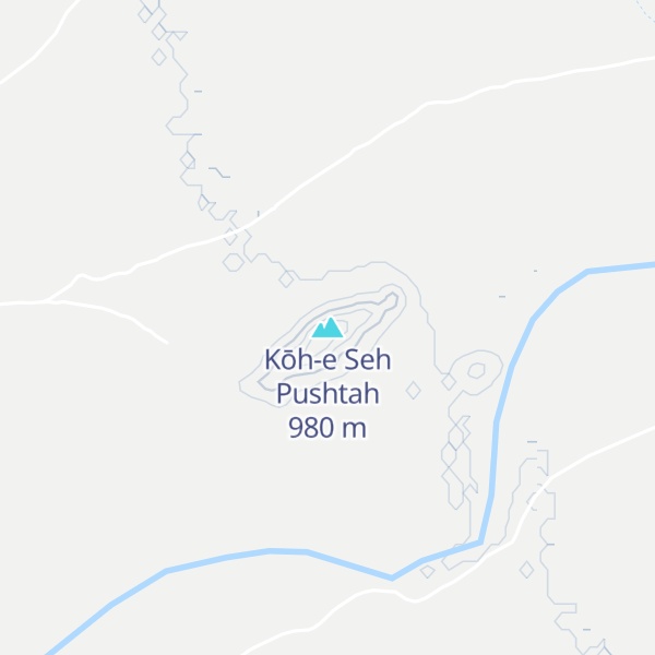 Map of Kōh-e Seh Pushtah