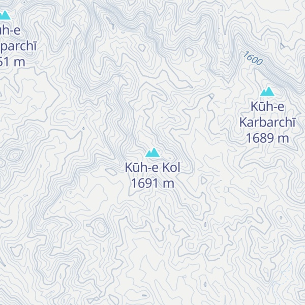 Map of Kūh-e Kol