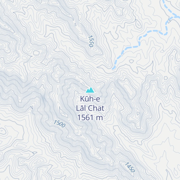 Map of Kūh-e Lāl Chat
