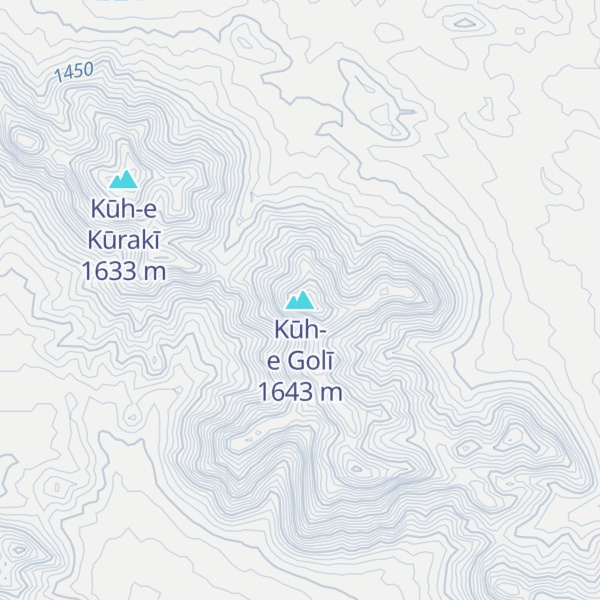 Map of Kūh-e Golī