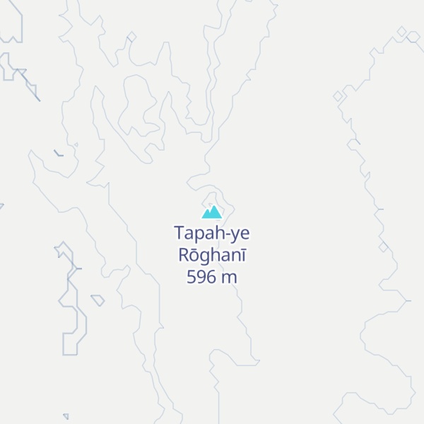 Map of Tapah-ye Rōghanī