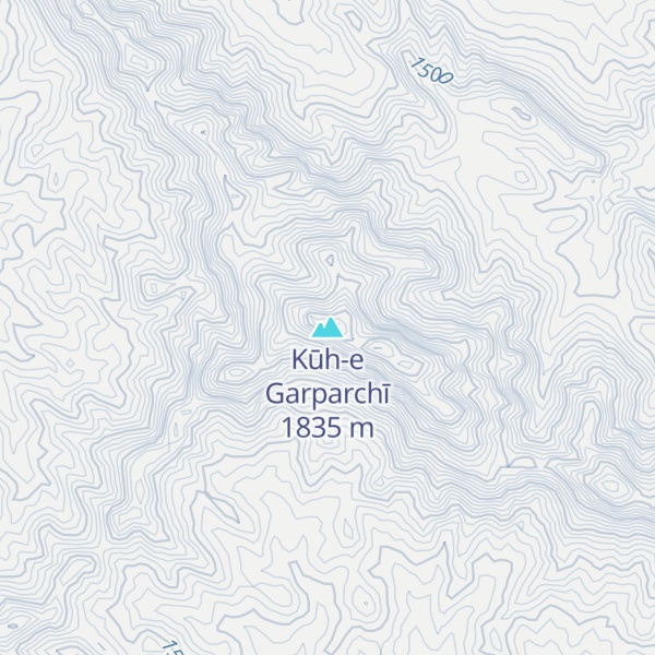Map of Kūh-e Garparchī