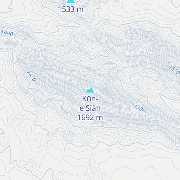 Map of Kūh-e Sīāh