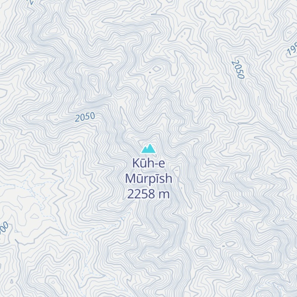 Map of Kūh-e Mūrpīsh