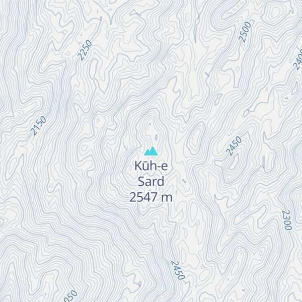 Map of Kūh-e Sard