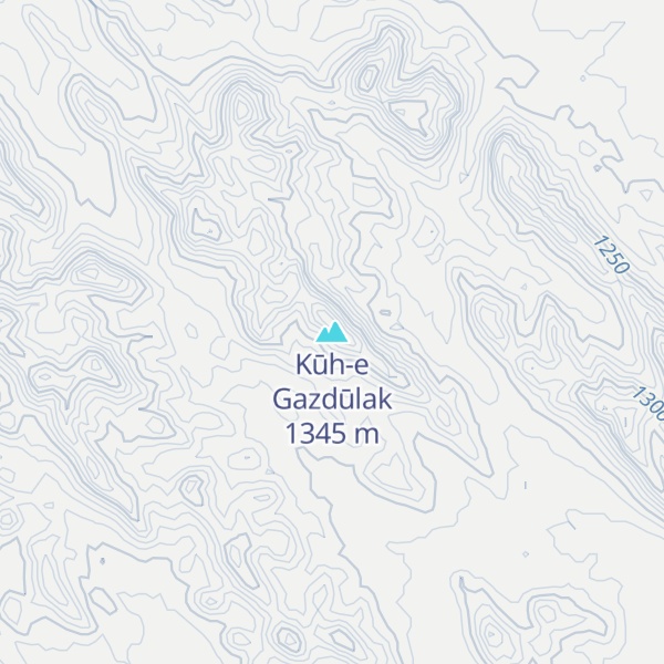Map of Kūh-e Gazdūlak