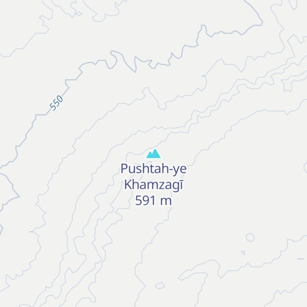 Map of Pushtah-ye Khamzagī