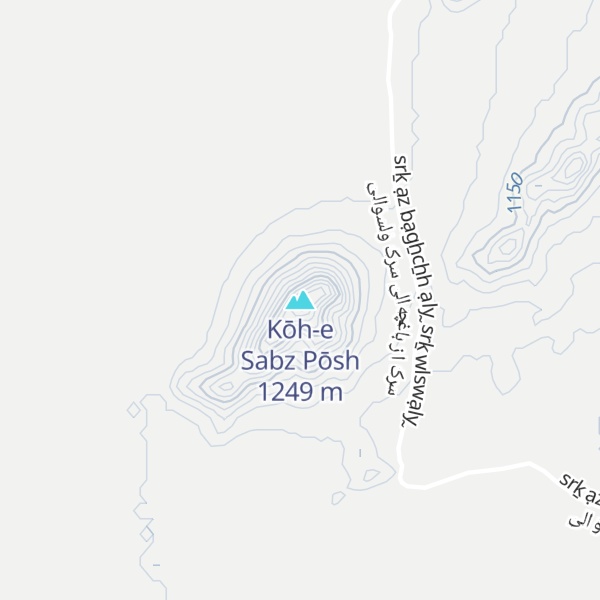 Map of Kōh-e Sabz Pōsh