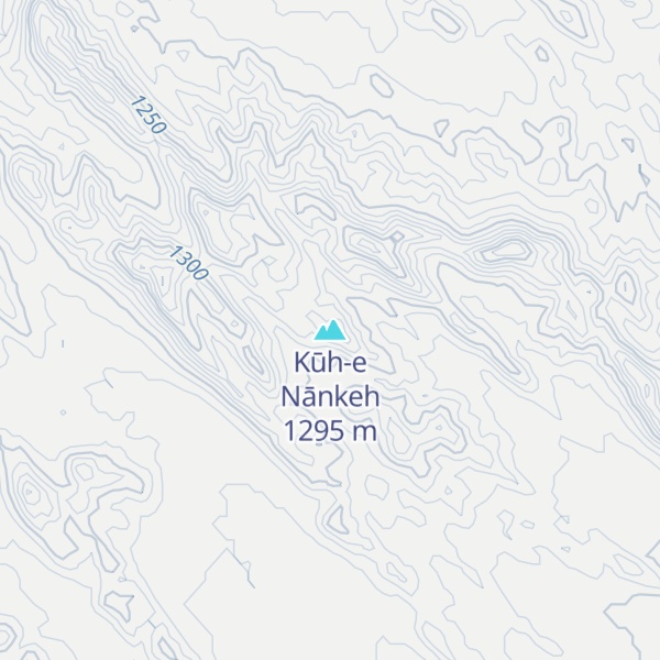 Map of Kūh-e Nānkeh