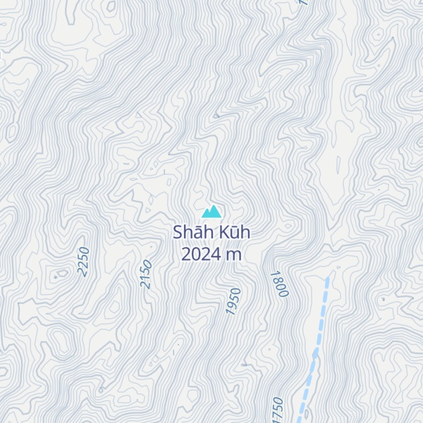 Map of Shāh Kūh