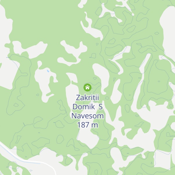 Map of Zakritii Domik  S Navesom
