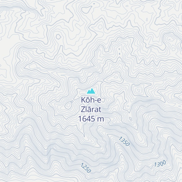 Map of Kōh-e Zīārat