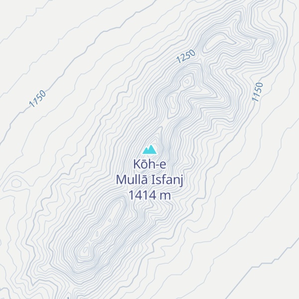 Map of Kōh-e Mullā Isfanj