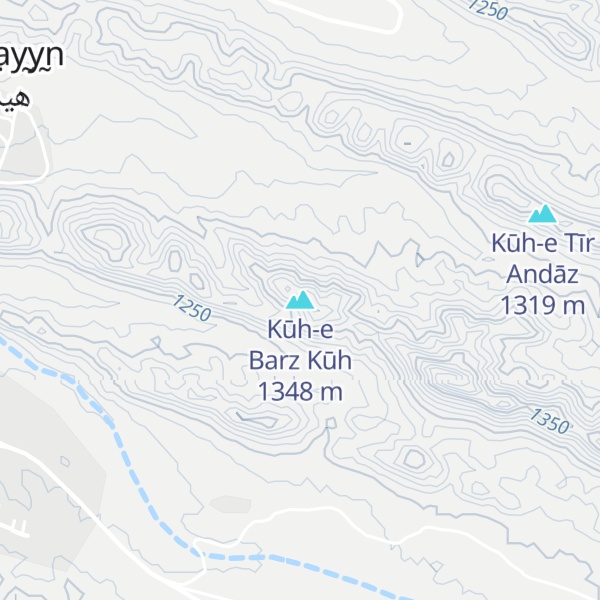 Map of Kūh-e Barz Kūh