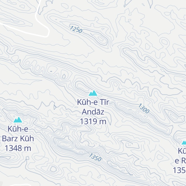 Map of Kūh-e Tīr Andāz