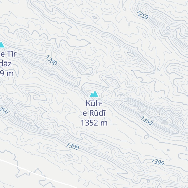 Map of Kūh-e Rūdī