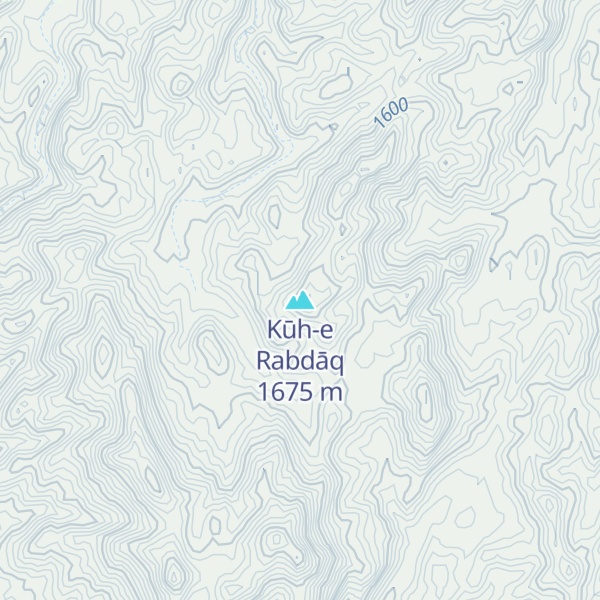 Map of Kūh-e Rabdāq