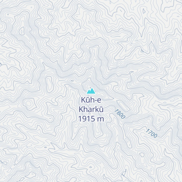 Map of Kūh-e Kharkū