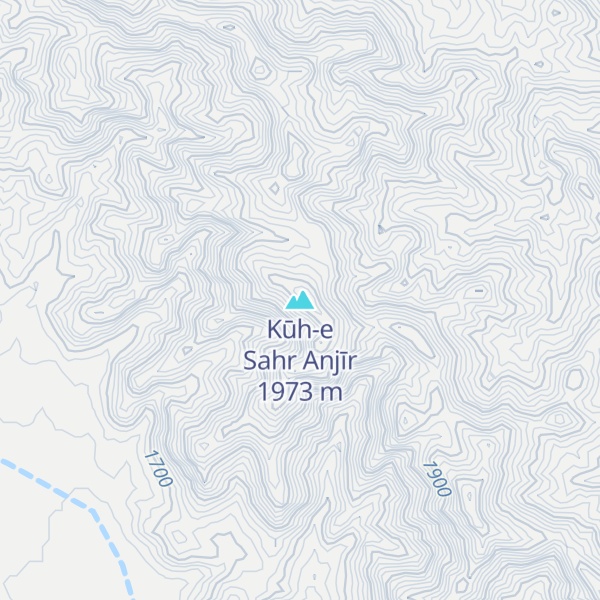 Map of Kūh-e Sahr Anjīr