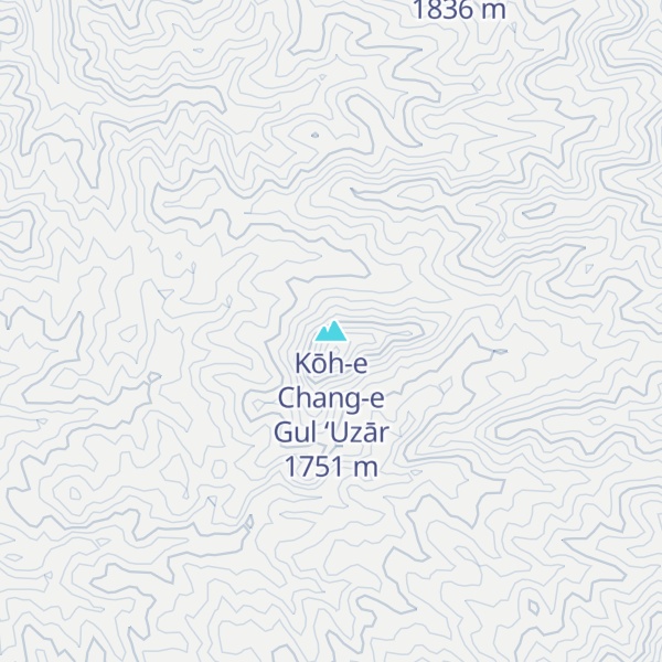 Map of Kōh-e Chang-e Gul ‘Uzār