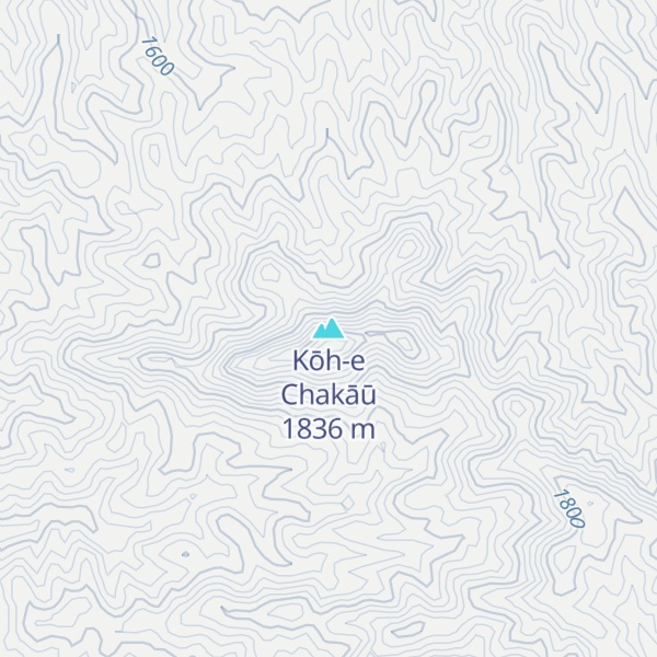 Map of Kōh-e Chakāū