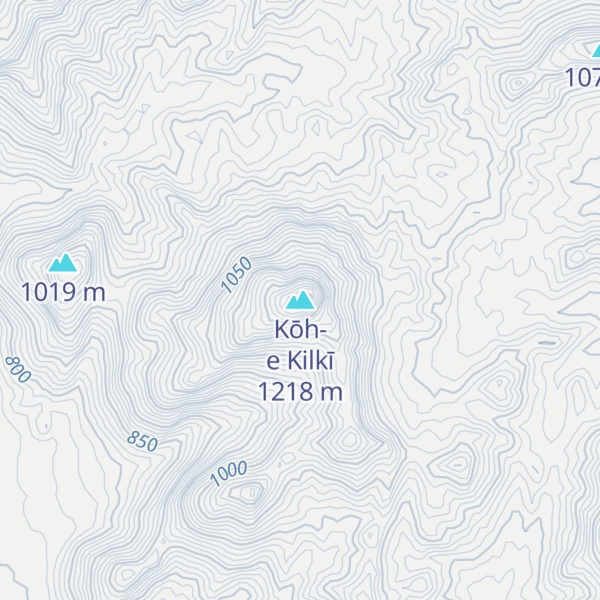 Map of Kōh-e Kilkī