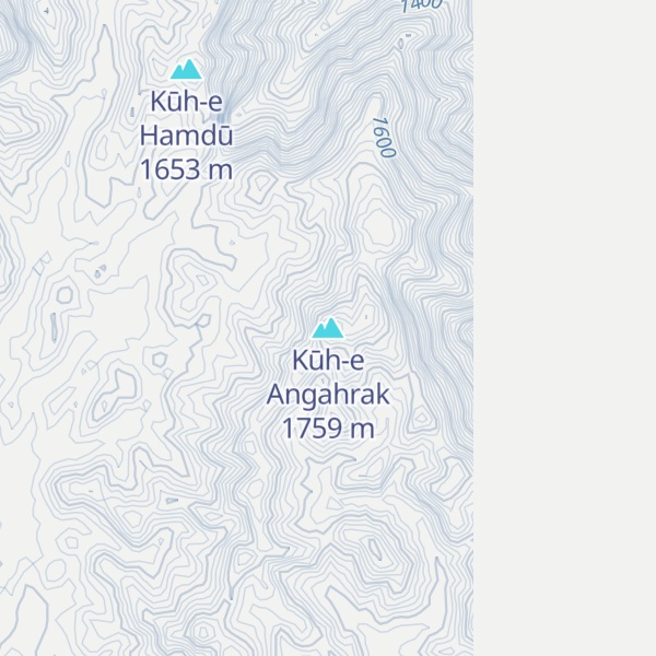Map of Kūh-e Angahrak