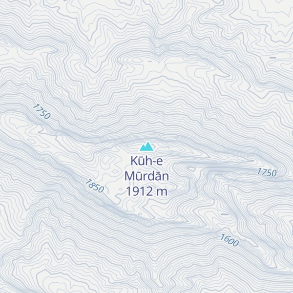 Map of Kūh-e Mūrdān