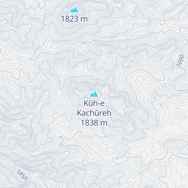 Map of Kūh-e Kachūreh