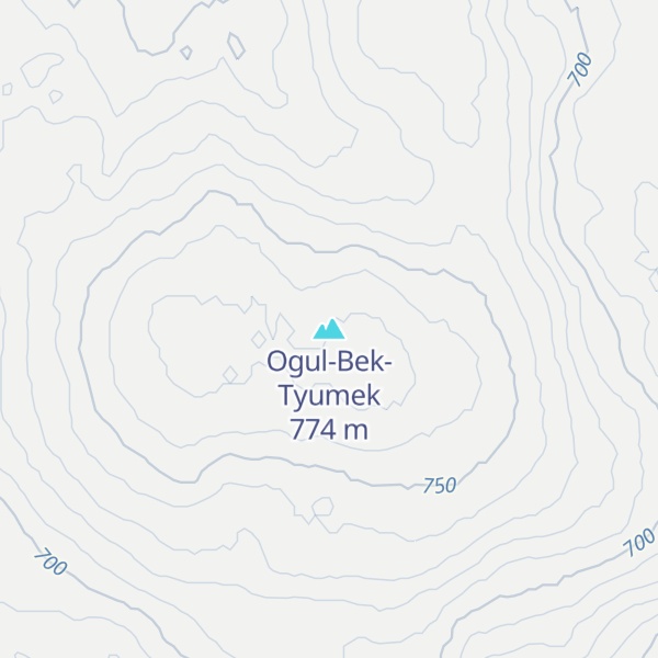 Map of Ogul-Bek-Tyumek