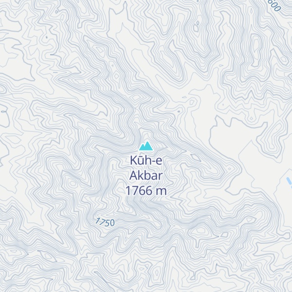 Map of Kūh-e Akbar