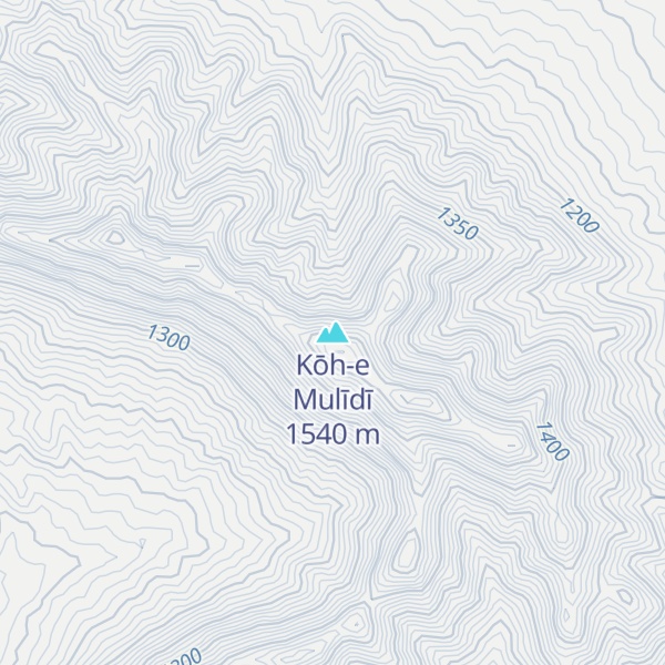 Map of Kōh-e Mulīdī