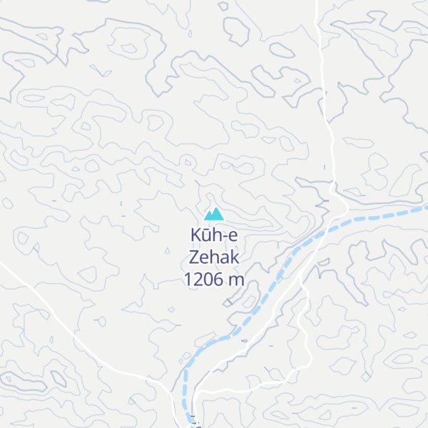 Map of Kūh-e Zehak